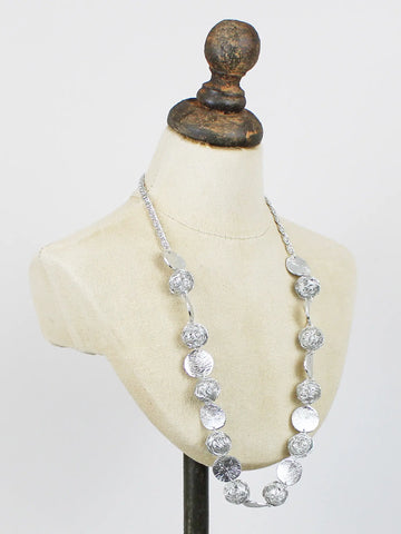 Suzie Blue Mesh & Ball Necklace