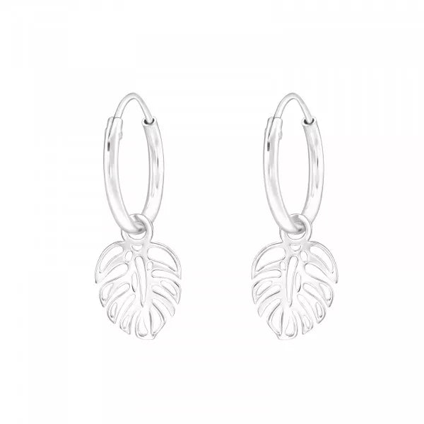 Hollie Tree Open Leaf Sterling Silver Earrings