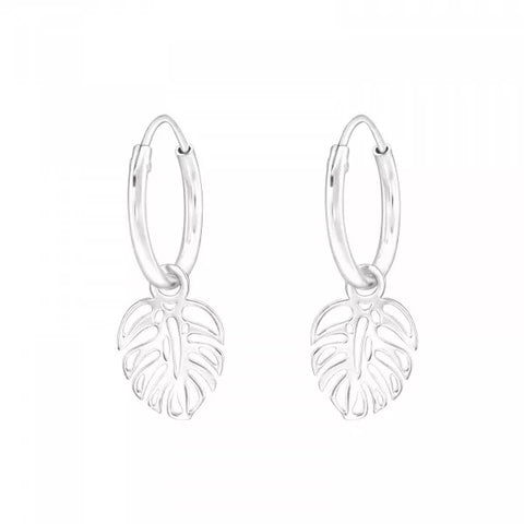 Hollie Tree Open Leaf Sterling Silver Earrings