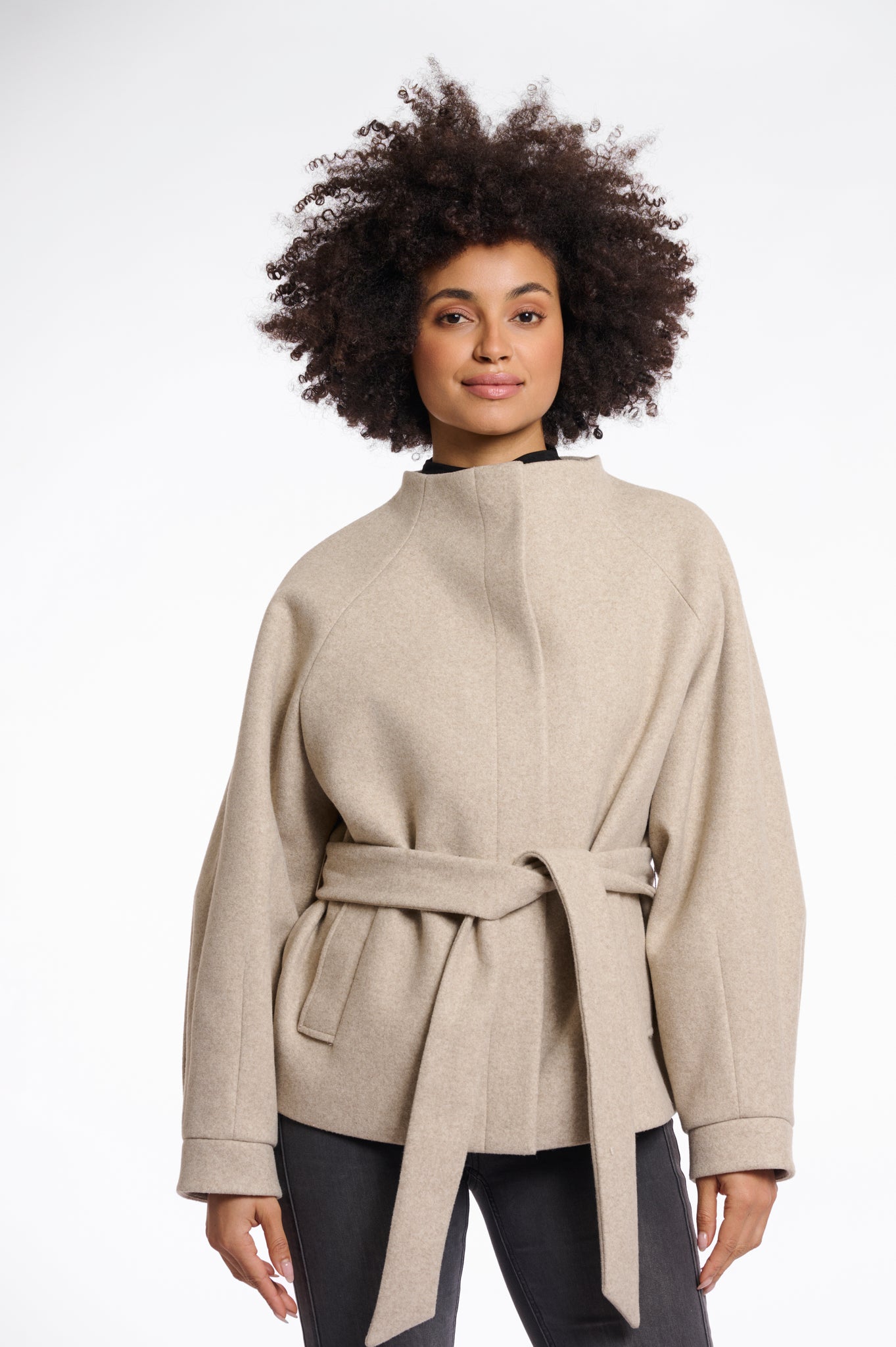 Rino & Pelle Cornelia Belted Short Coat