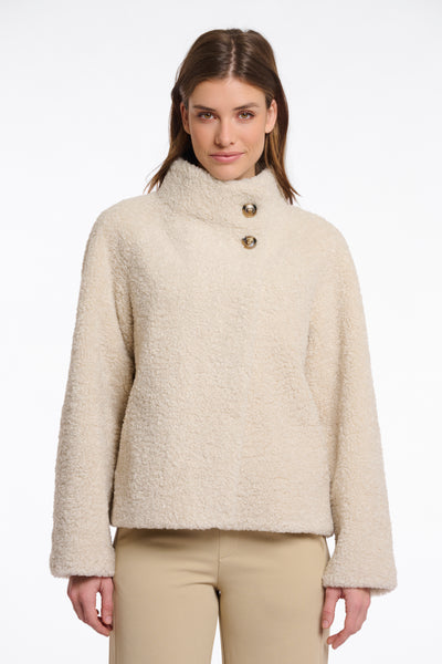 Rino & Pelle Denu Faux Fur Button Jacket