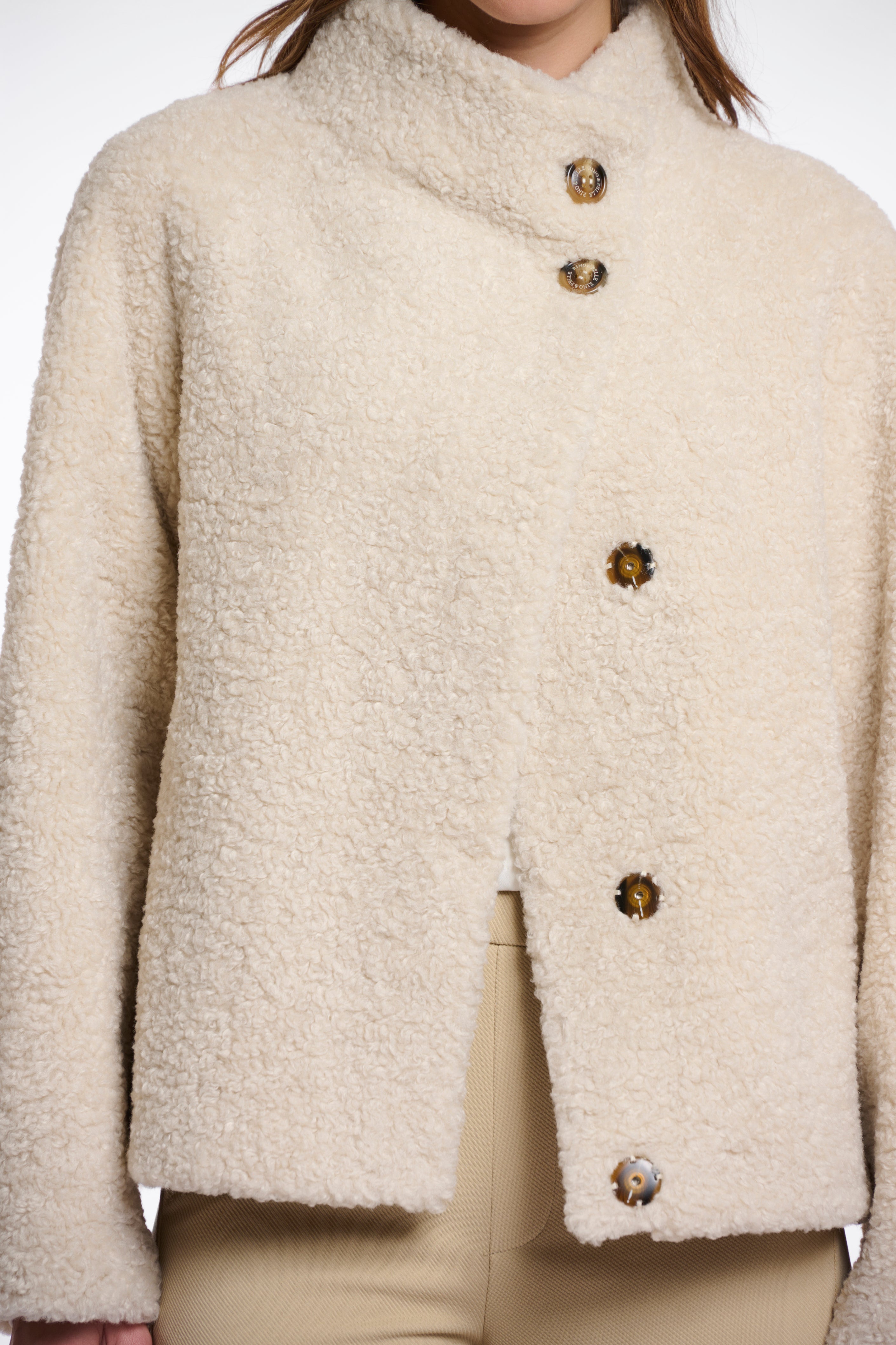 Rino & Pelle Denu Faux Fur Button Jacket