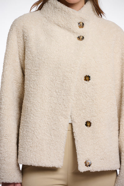 Rino & Pelle Denu Faux Fur Button Jacket