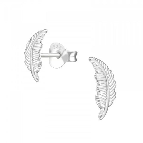 Hollie Tree Sterling Silver Feather Studs