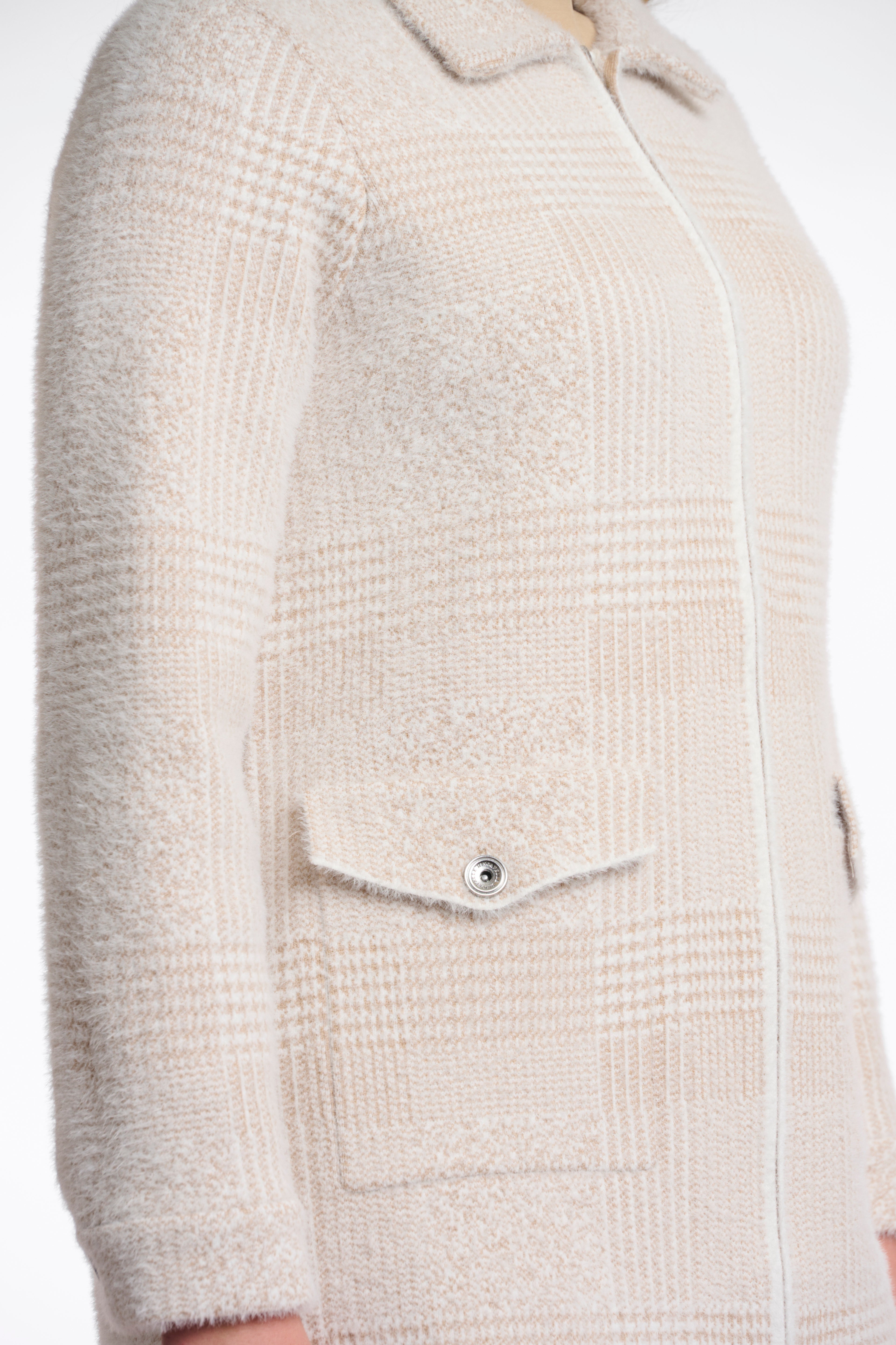 Rino & Pelle Emery Long Zip Check Cardigan
