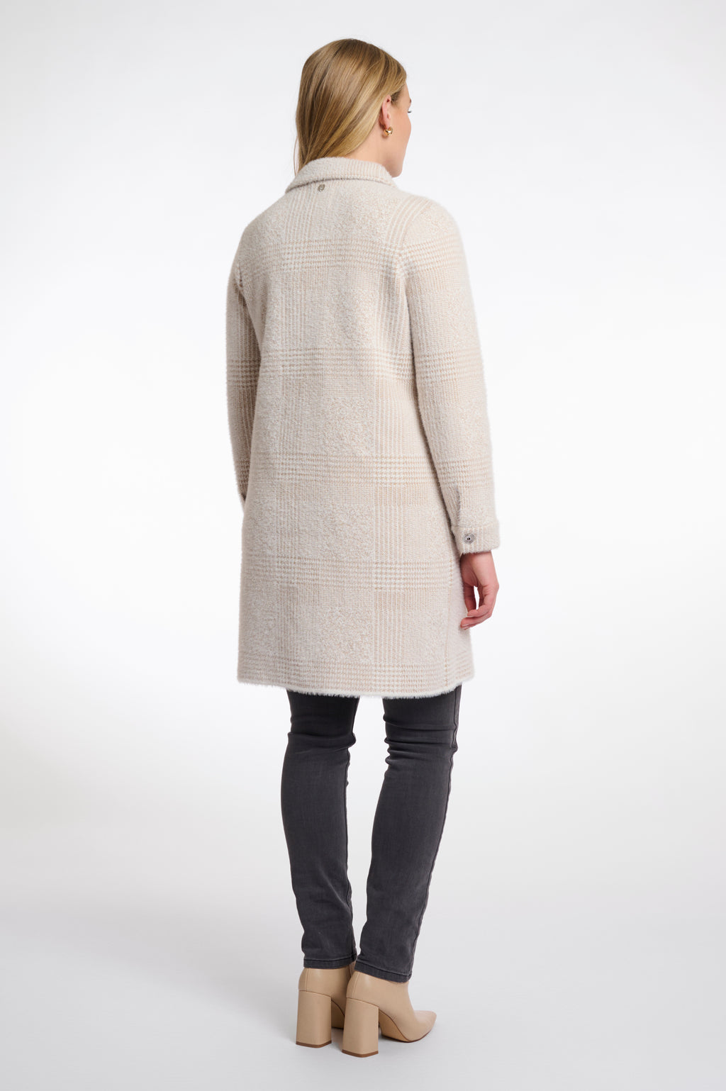Rino & Pelle Emery Long Zip Check Cardigan