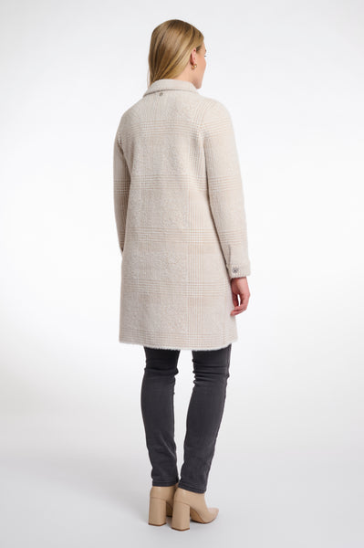 Rino & Pelle Emery Long Zip Check Cardigan