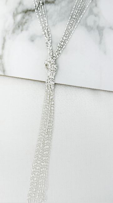 Envy Long Beaded Knot Necklace