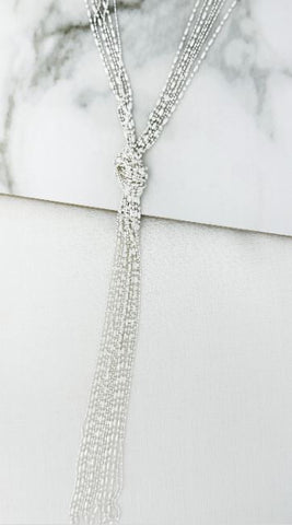Envy Long Beaded Knot Necklace