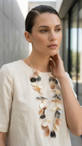 Envy Long Teardrop Petal Resin Necklace