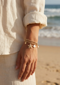 Envy Triple Layered Starfish and Pearl Charm Bracelet