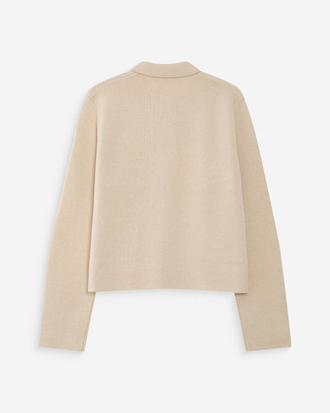 Grace & Mila Maelys Collar and Pocket Detail Knit Cardigan