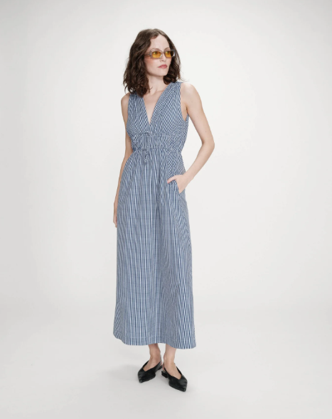 Grace & Mila Velmira Gingham Sleeveless Maxi Dress