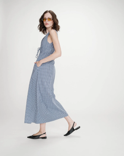 Grace & Mila Velmira Gingham Sleeveless Maxi Dress