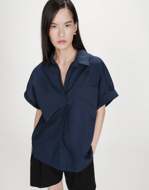 Grace & Mila Versigny Pocket Front Blouse