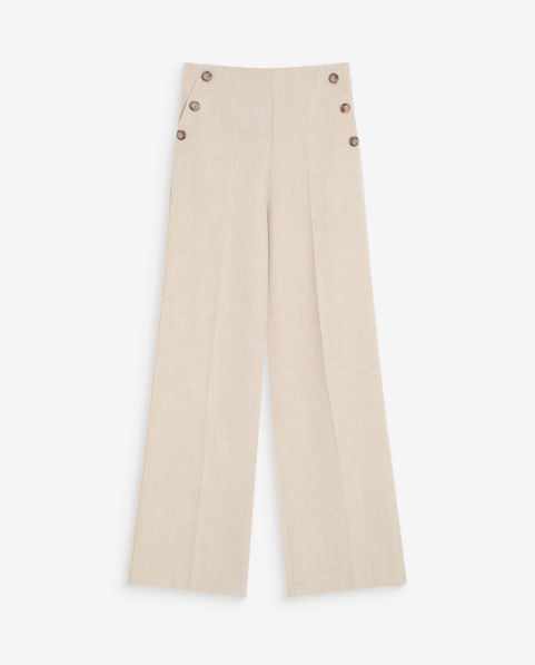 Grace & Mila Valigny Button Detail Tailored Trousers
