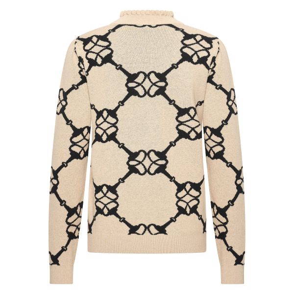 HV Society Luna Snaffle Print Cashmere Blend Jumper