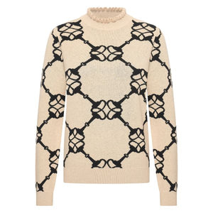 HV Society Luna Snaffle Print Cashmere Blend Jumper