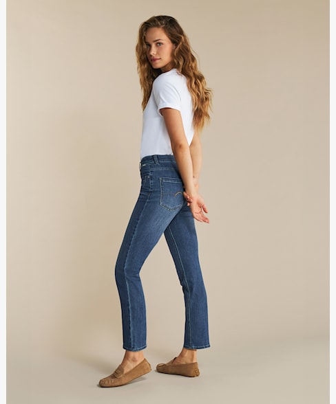 Red Button Kate Jeans - Mid Blue Stonewash