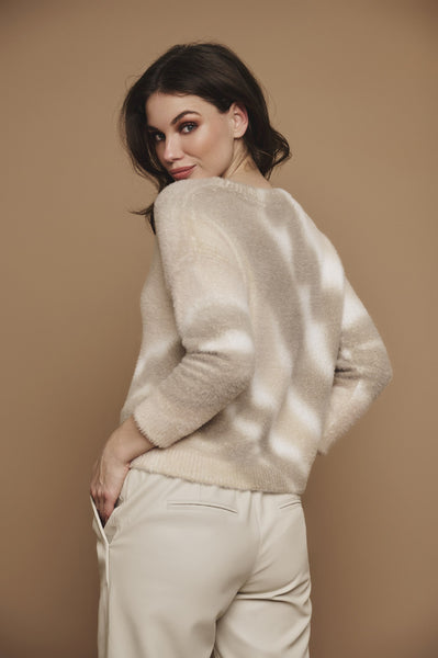 Rino & Pelle Kivi Nude Marble Knitted Jumper