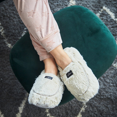 Warmies Luxury Faux Fur Microwavable Slippers