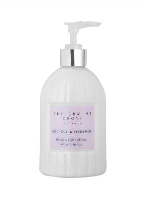 Peppermint Grove Patchouli & Bergamot Hand & Body Cream