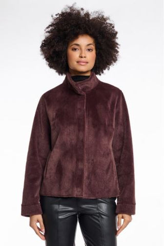 Rino & Pelle Madai Faux Fur Short Jacket - Coffee Bean