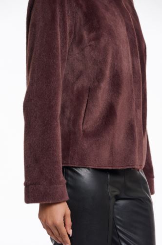 Rino & Pelle Madai Faux Fur Short Jacket - Coffee Bean