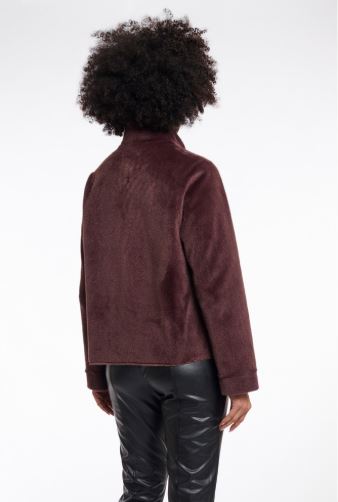 Rino & Pelle Madai Faux Fur Short Jacket - Coffee Bean