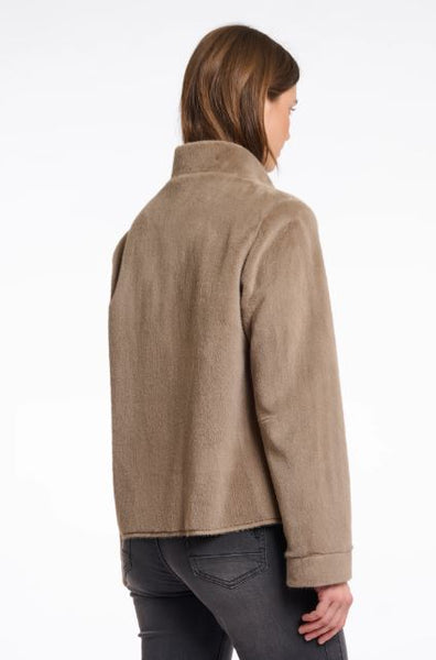 Rino & Pelle Madai Short Faux Fur Jacket - Taupe