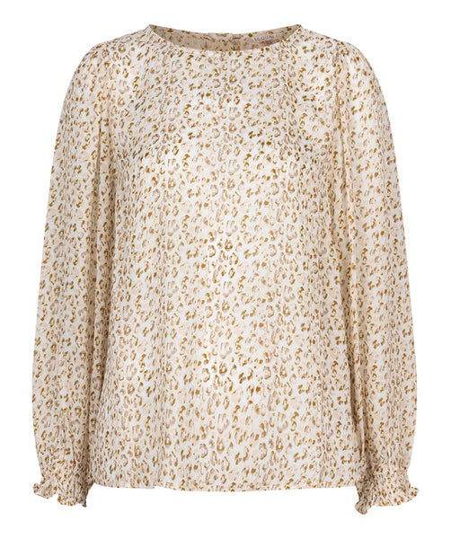 EsQualo Animal Print Blouse