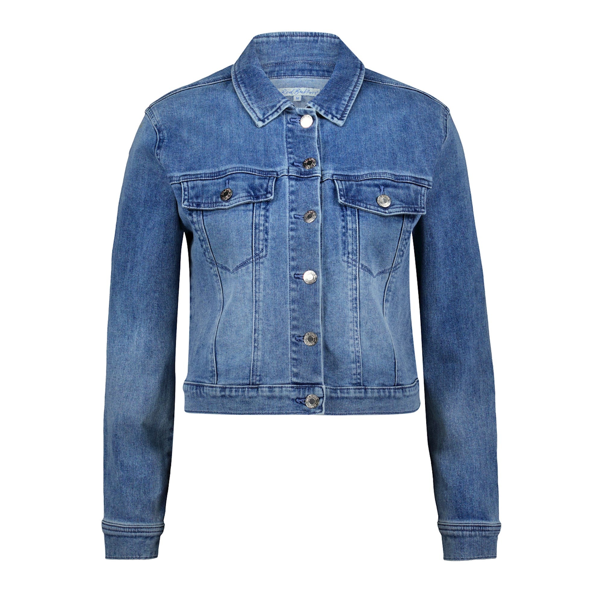 Red Button Jackie Denim Jacket