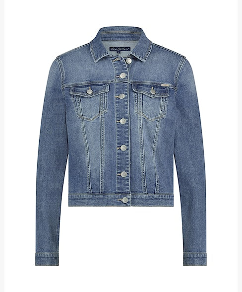 Red Button Jackie Mid-Stone Denim Jacket