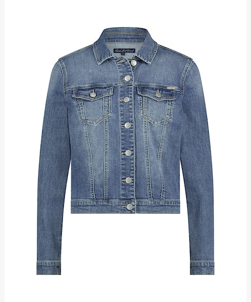 Red Button Jackie Mid-Stone Denim Jacket