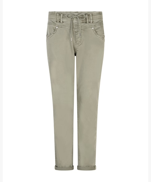 Red Button Tessy Crop Tapered Leg Jogger - Khaki