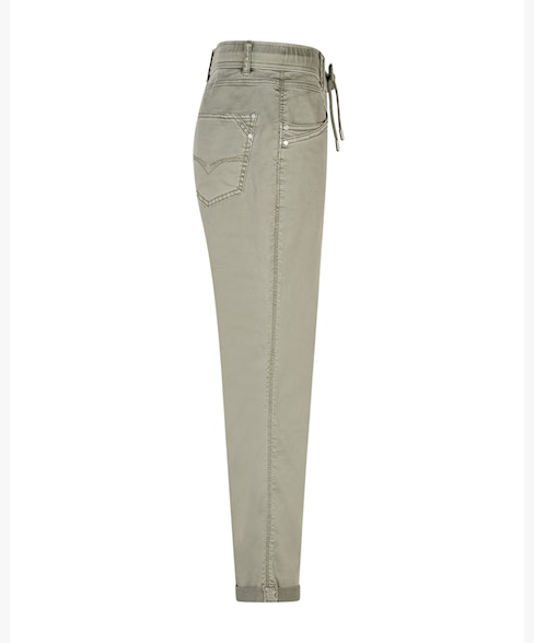 Red Button Tessy Crop Tapered Leg Jogger - Khaki