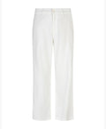 Red Button Conny Linen Cotton Wide Leg Trousers - White