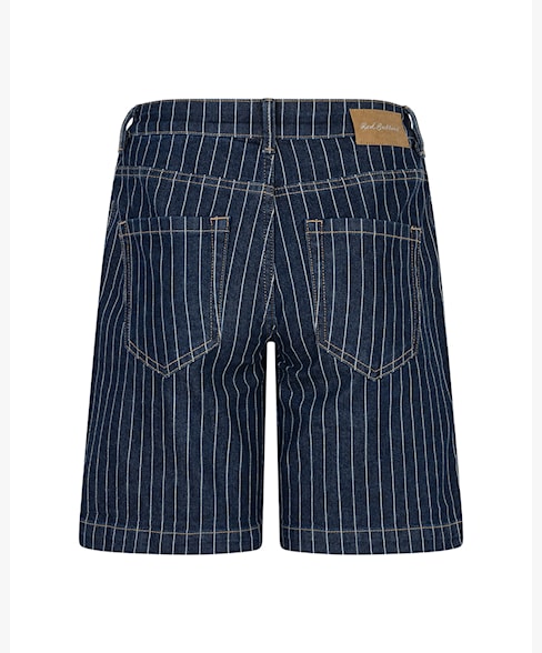 Red Button Bibette Denim Pinstripe Shorts