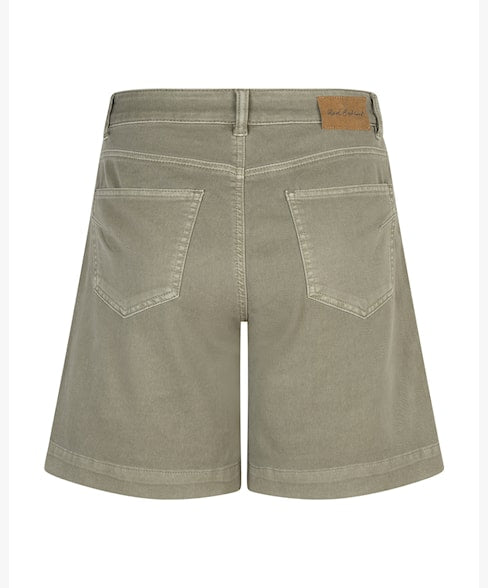 Red Button Kate Straight Leg Shorts - Khaki
