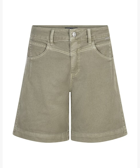 Red Button Kate Straight Leg Shorts - Khaki