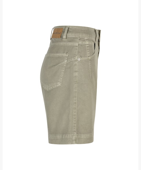 Red Button Kate Straight Leg Shorts - Khaki
