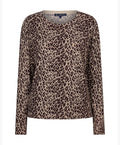 Red Button Sweet Animal Print Knit – Burgundy