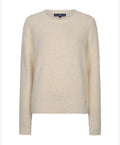 Red Button Sweet Fuzzy Knit – Cream