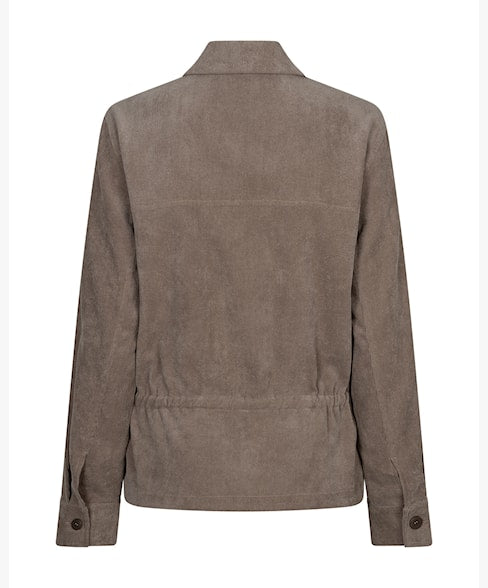 Red Button Drew Fine Cord Over Blouse – Clay