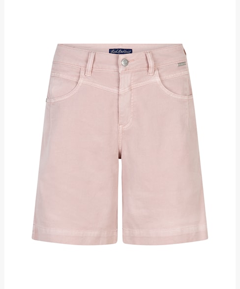 Red Button Kate Straight Leg Shorts - Pink