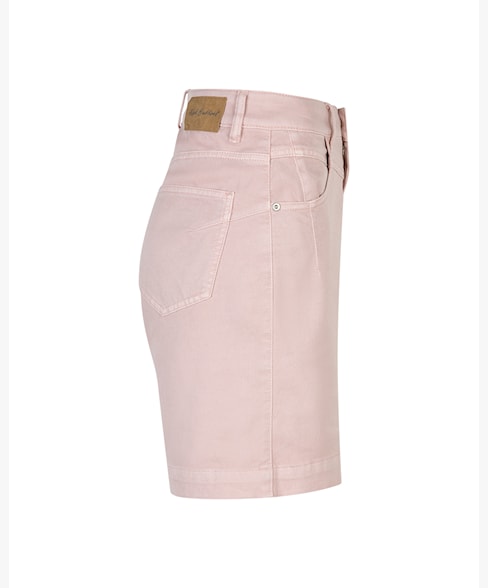 Red Button Kate Straight Leg Shorts - Pink