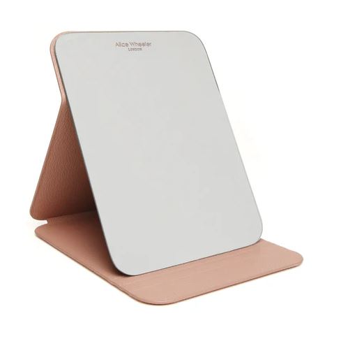 Alice Wheeler Folding Travel Mirror - Pink
