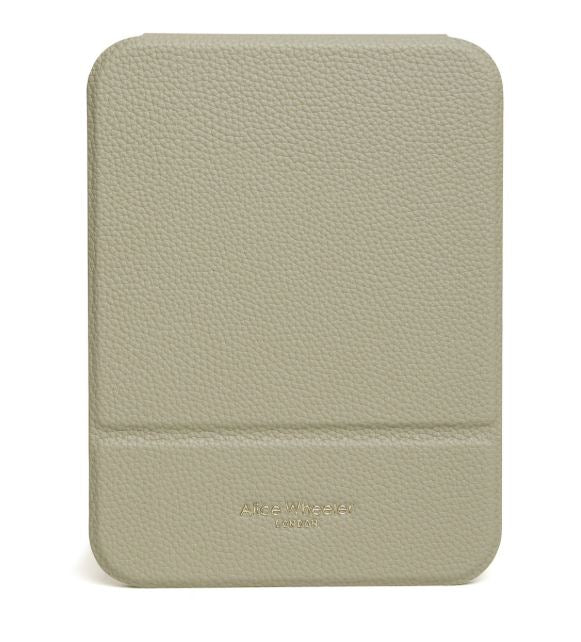 Alice Wheeler Folding Travel Mirror - Pistachio