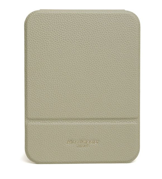 Alice Wheeler Folding Travel Mirror - Pistachio