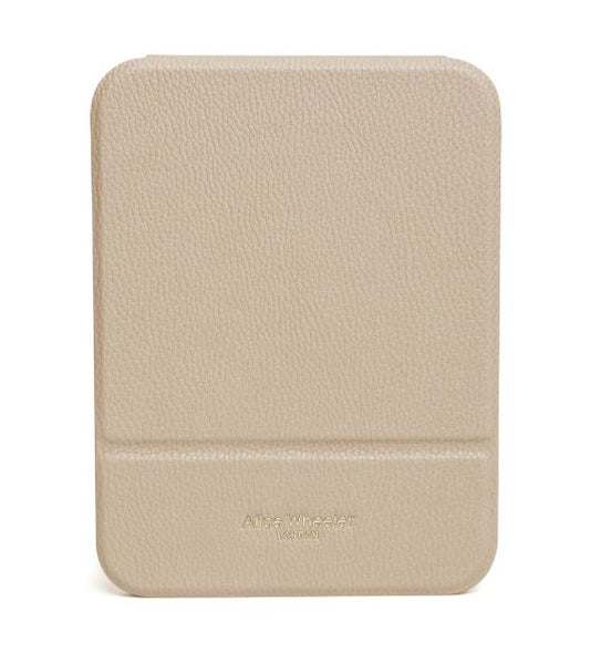 Alice Wheeler Folding Travel Mirror - Stone